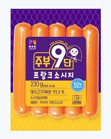 주부9단 프랑크소세지 제품 이미지