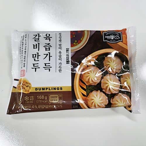 쿠즈락앳홈육즙가득갈비만두 제품 이미지