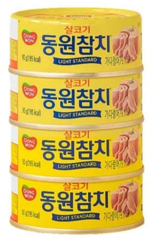 동원참치 라이트스탠다드 90g*4 제품 이미지