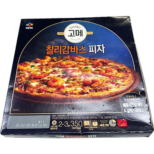 고메 칠리감바스 피자 제품 이미지