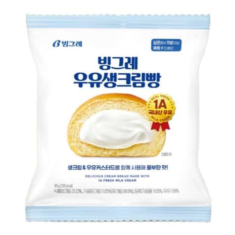빙그레 우유생크림빵 제품 이미지