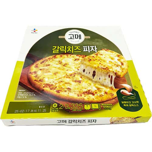 고메 갈릭치즈 피자 제품 이미지