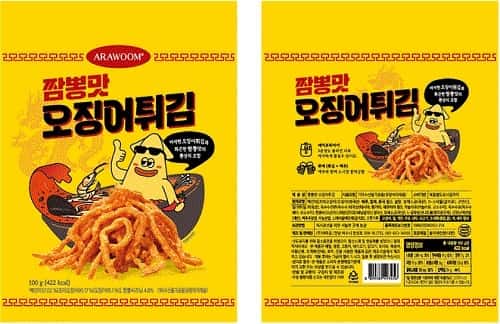 짬뽕맛 오징어튀김 제품 이미지