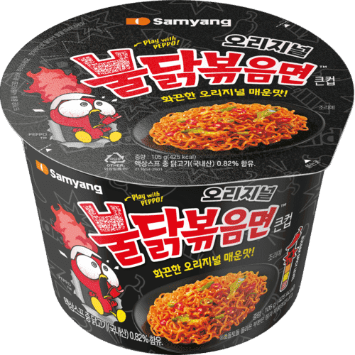 큰컵 불닭볶음면 제품 이미지