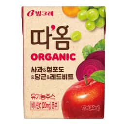따옴 오가닉 사과 청포도 당근 레드비트 제품 이미지
