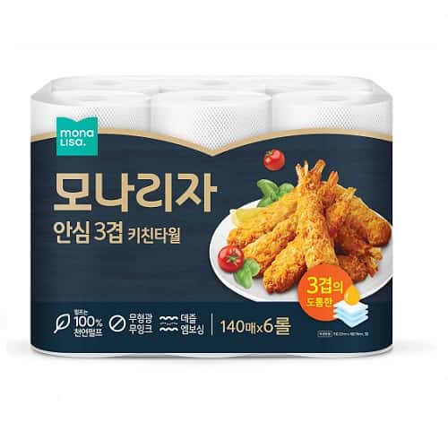 모나리자 안심 3겹 키친타월 제품 이미지