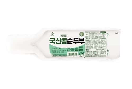국산콩 순두부 제품 이미지