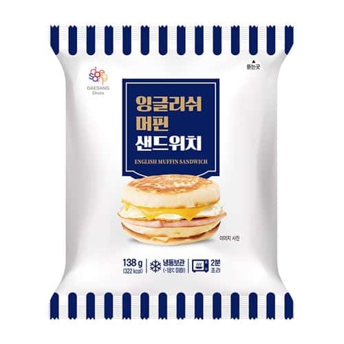 잉글리쉬머핀 샌드위치 제품 이미지