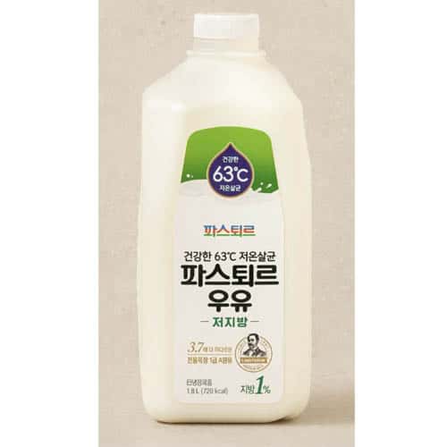 파스퇴르 1퍼센트 저지방우유 제품 이미지