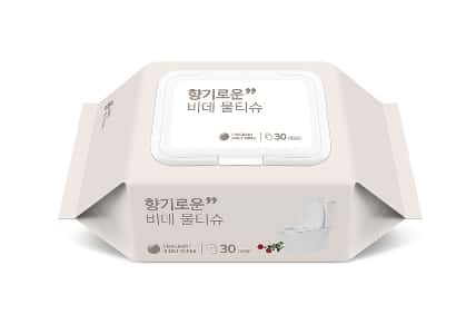 향기로운 비데 물티슈 제품 이미지