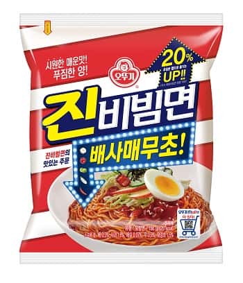 진비빔면 봉지 제품 이미지