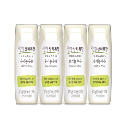 유기농 우유 제품 이미지