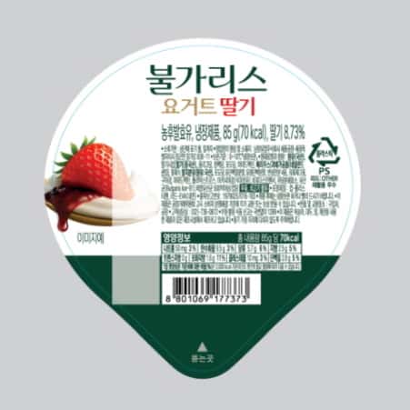 떠먹는 불가리스 딸기 제품 이미지