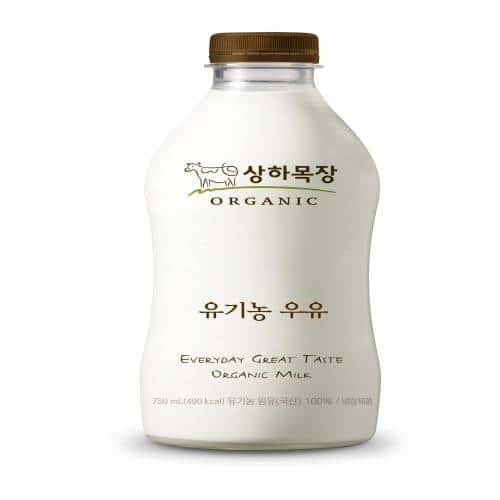 유기농우유 제품 이미지