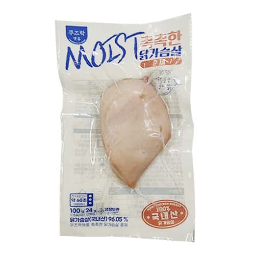 쿠즈락앳홈 촉촉한 닭가슴살 훈제 제품 이미지