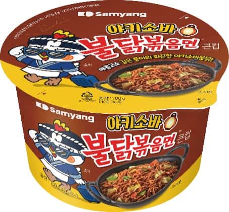 큰컵야키소바불닭볶음면 제품 이미지