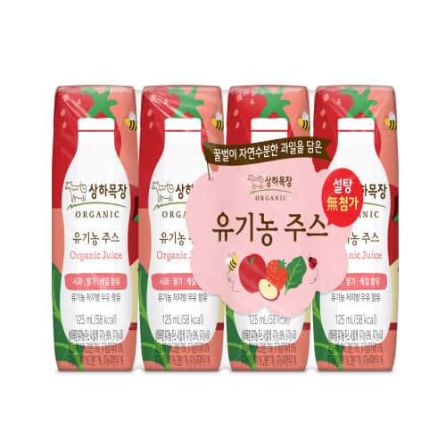 상하목장 유기농주스 사과딸기케일 제품 이미지