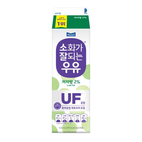 소화가 잘되는 우유 저지방 2프로 제품 이미지