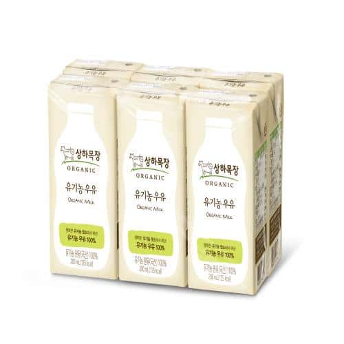유기농 우유 제품 이미지