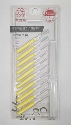 SGS 일반형 치간칫솔 1.1mm 10개입 제품 이미지