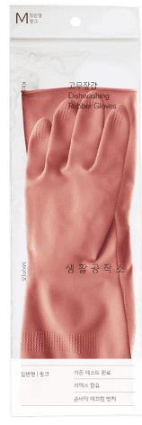 생활공작소 고무장갑 M 파스텔핑크 제품 이미지