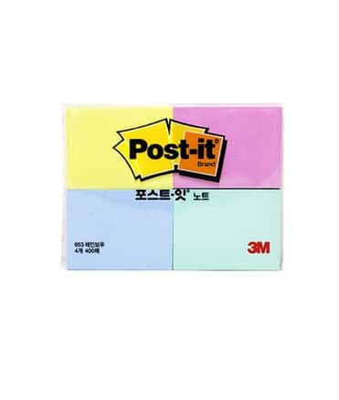 3M 포스트잇 노트 653 레인보우 제품 이미지