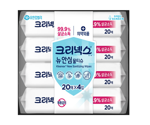크리넥스 안심 물티슈 제품 이미지