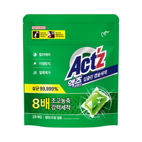 액츠 캡슐세제 딥클린 제품 이미지