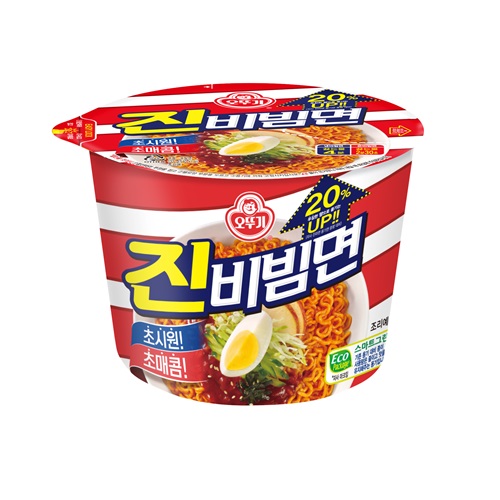 진비빔면 용기 제품 이미지