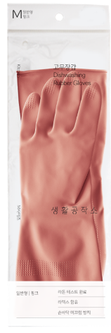 생활공작소 고무장갑 M 파스텔핑크 제품 이미지
