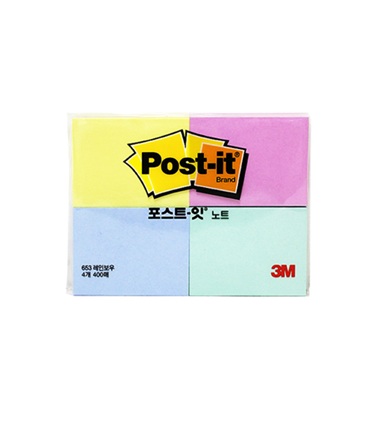 3M 포스트잇 노트 653 레인보우 제품 이미지